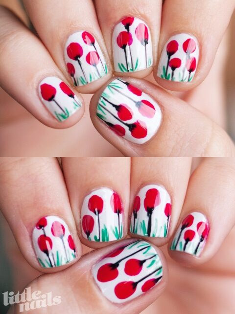 cute-flower-nail-design