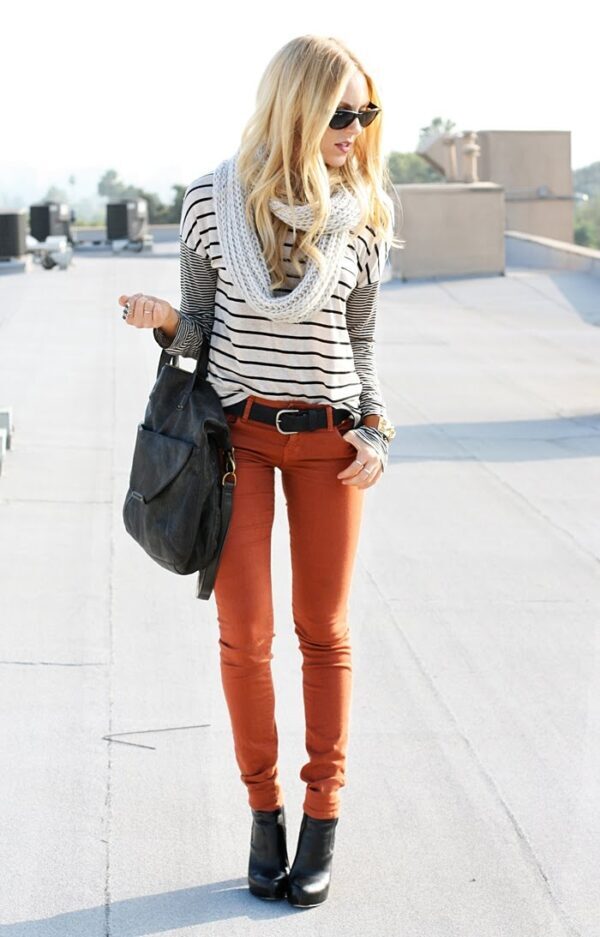 burnt-orange-pants-and-striped-top