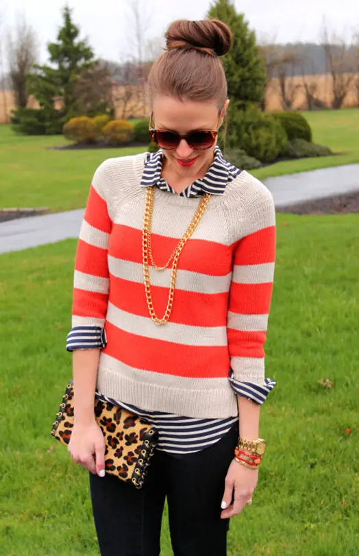 double-stripes-layered-top