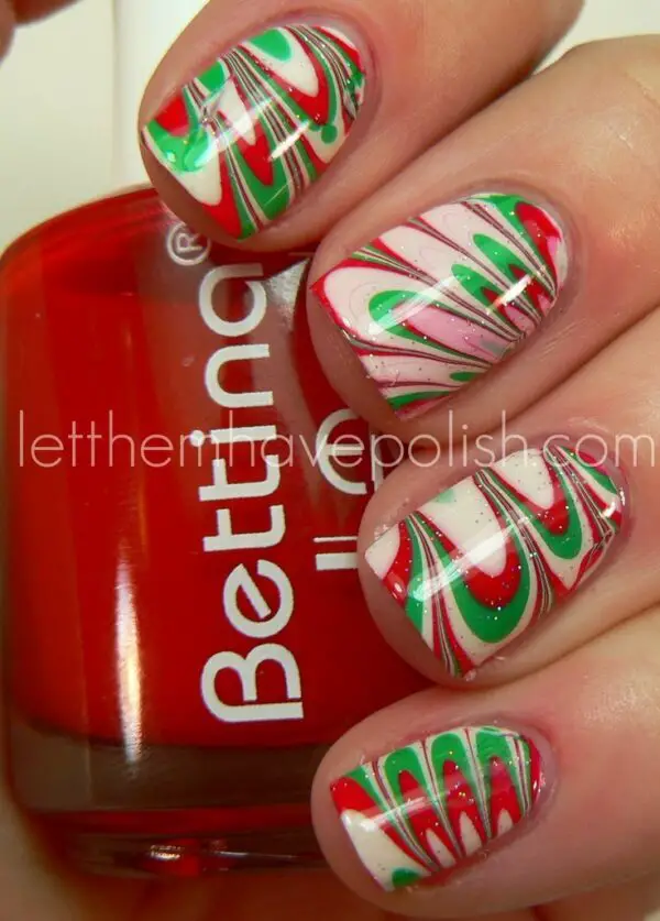 water-marble-christmas-theme
