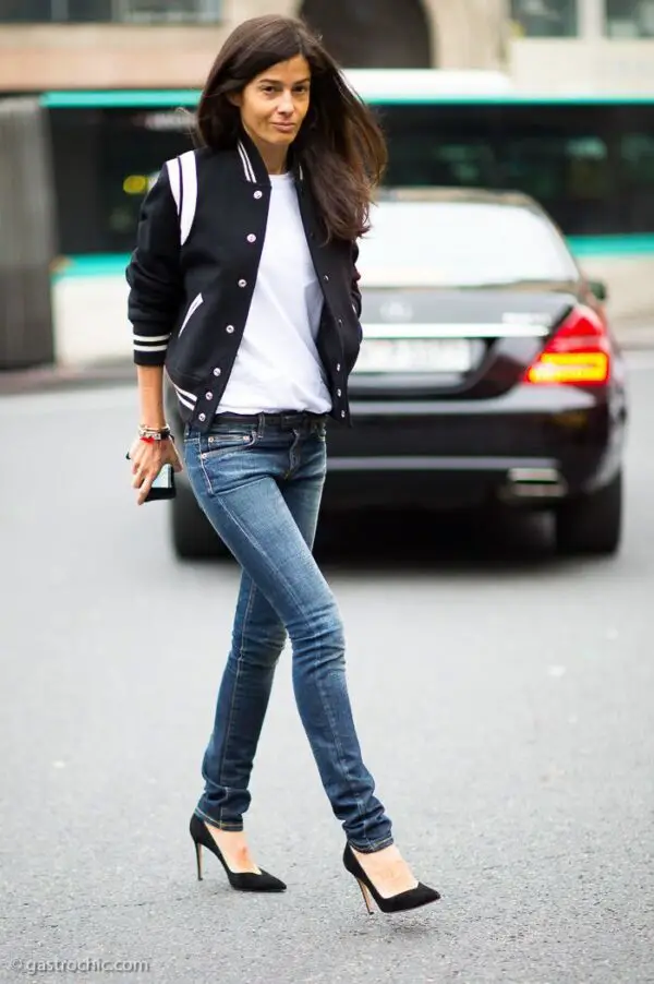 What to Wear with a Varsity Jacket - GlamRadar