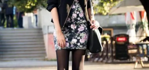 dark-floral-dress-and-leather-jacket