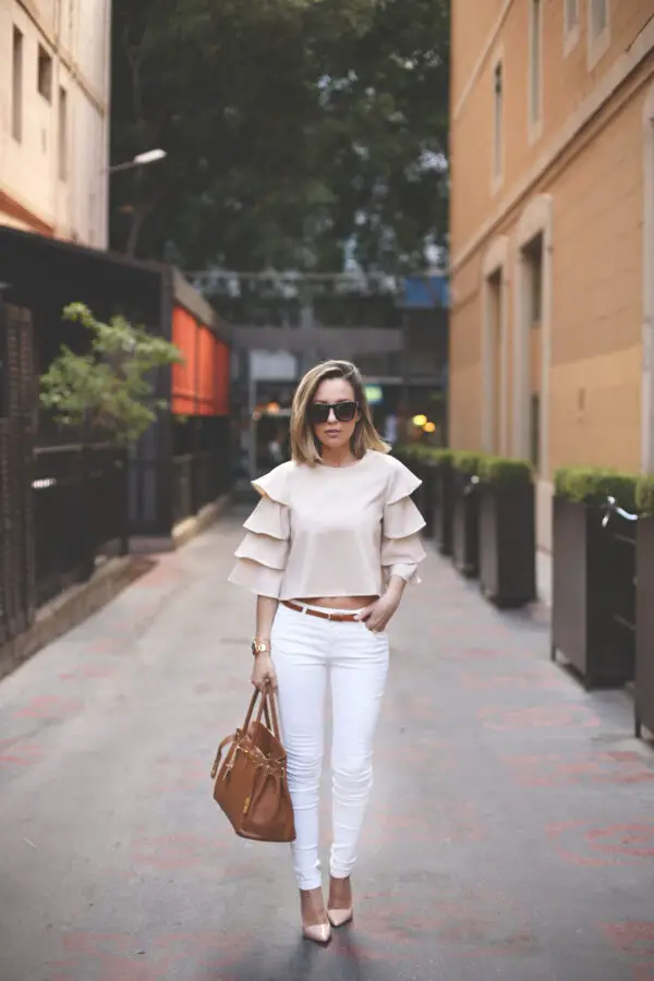 2-chiffon-blouse-with-white-denim-pants
