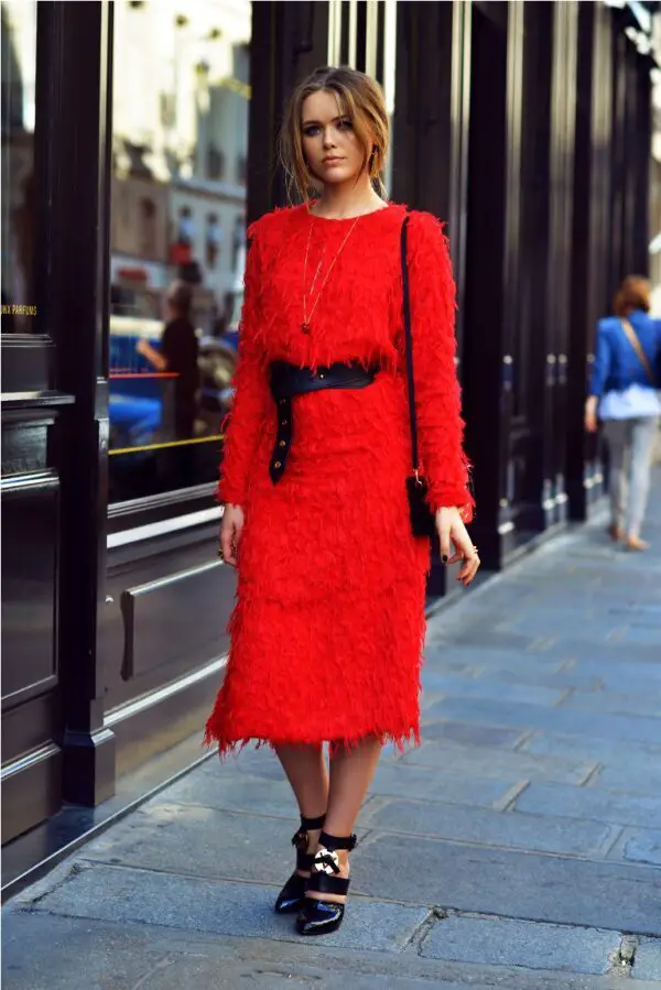 2-festive-red-dress-with-statement-sandals