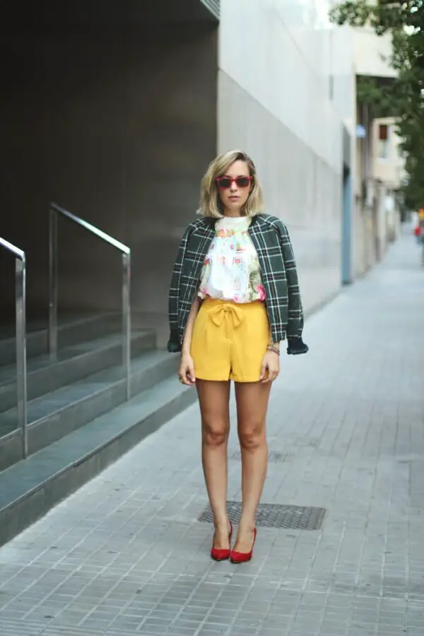 5-floral-bouse-with-plaid-jacket