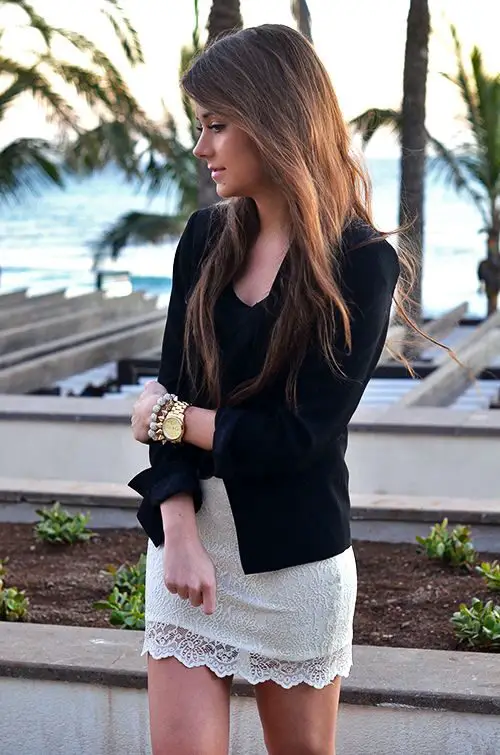 blazer-and-lace-skirt