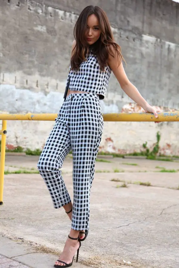 checkered-outfit