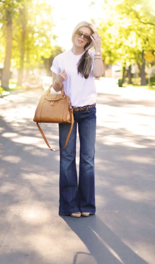 classic-flared-jeans-and-tee