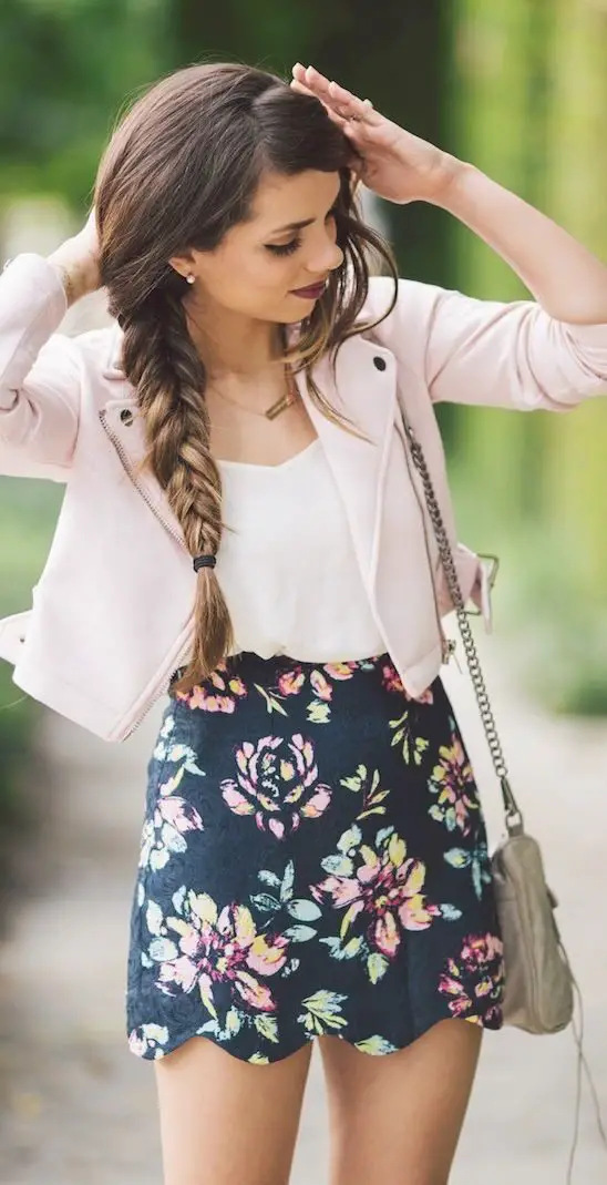 floral-mini-skirt