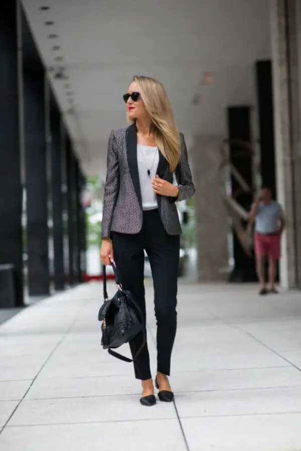 grey-and-black-pantsuit