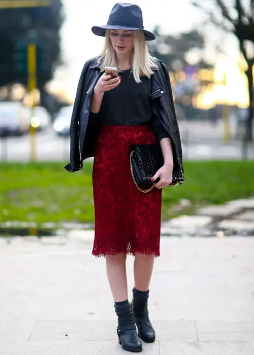 red-lace-skirt-and-leather-jacket-2