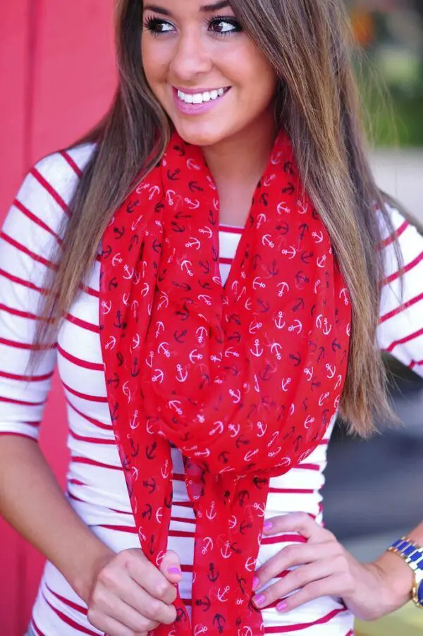 red-printed-scarf
