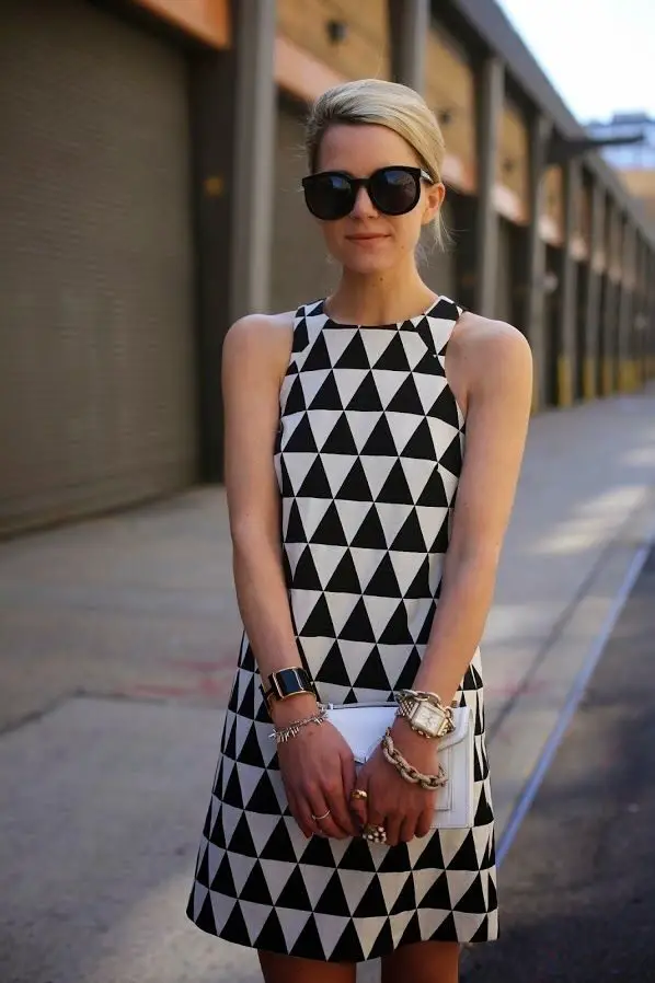 triangle-print-dress
