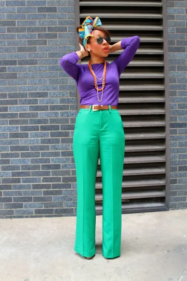 tricolor-purple-green-and-orange-outfit
