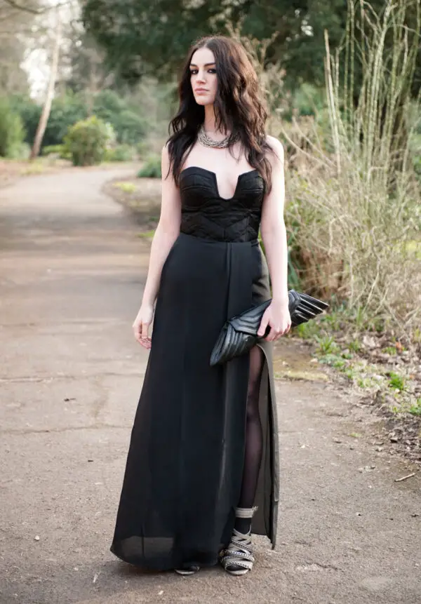1-long-black-gown-and-victoriana-gothic-clutch-1