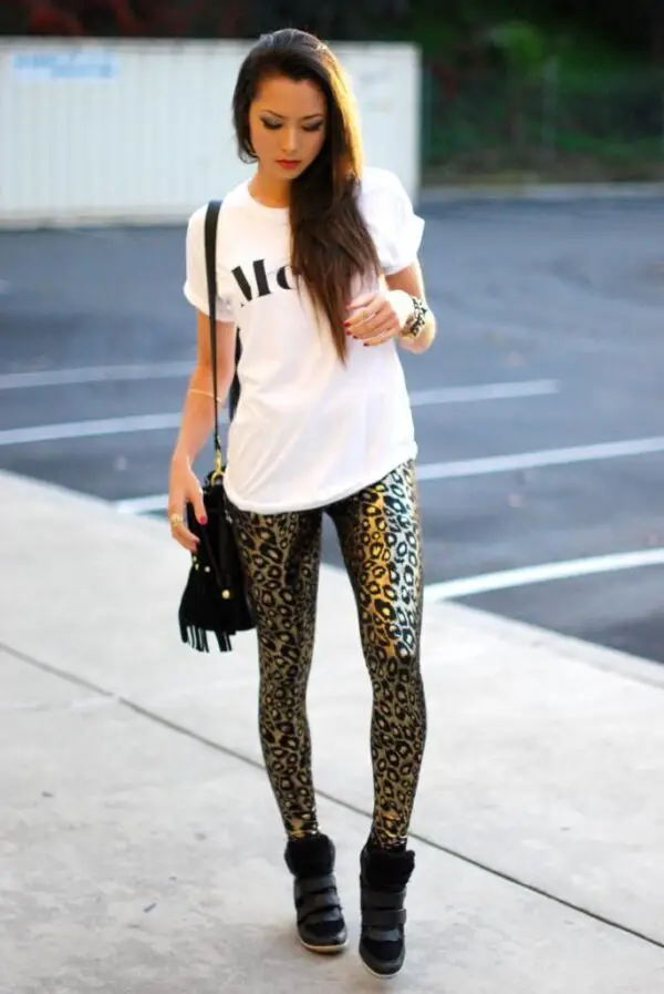 3-metallic-trousers-and-graphic-tee-with-wedge-sneakers