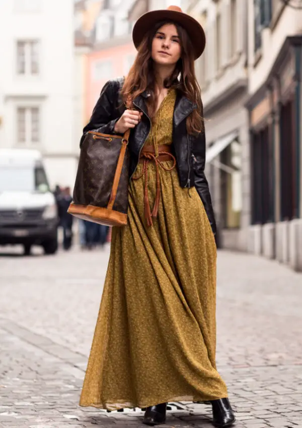 4-leather-belt-with-maxi-dress-and-leather-jacket