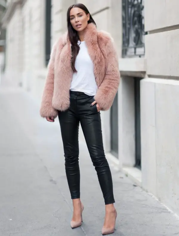 6-pink-fur-coat-with-leather-leggings-and-white-tee