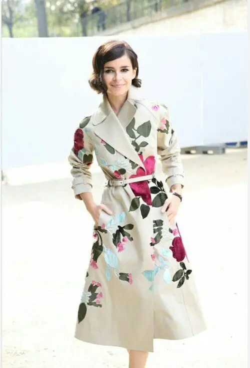 floral-print-trench-coat