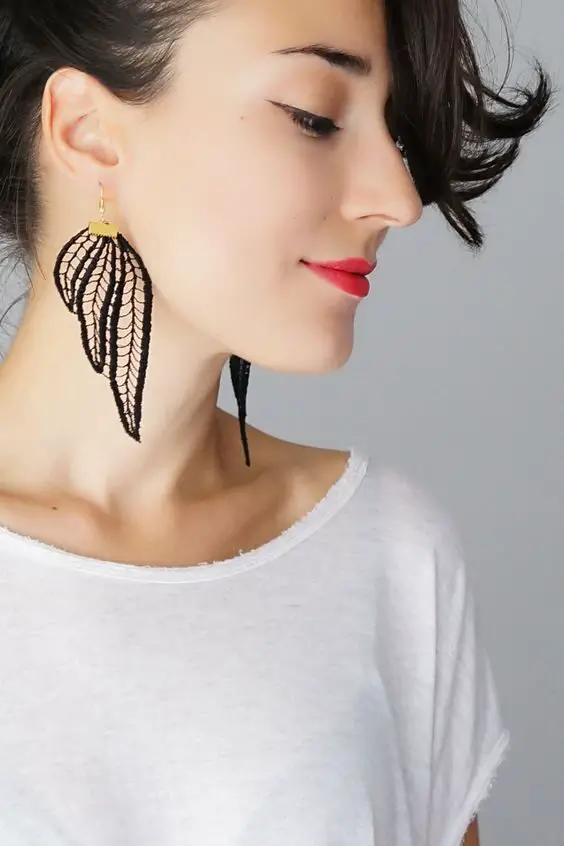 leaf-shape-earrings-in-lace