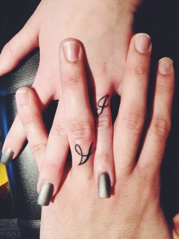 31 Elegant Initials Tattoos For Fingers  Tattoo Designs  TattoosBagcom