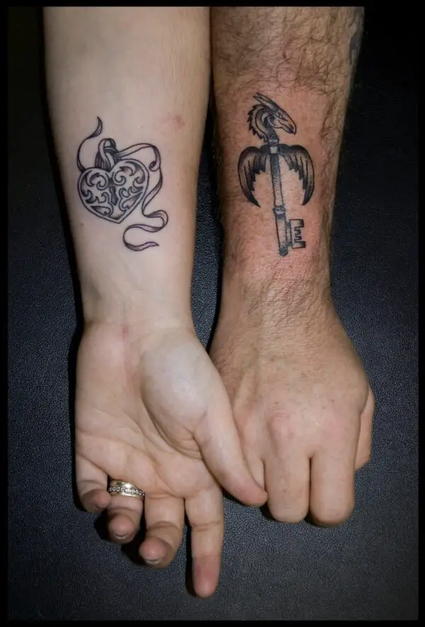 lock-and-key-couple-tattoo