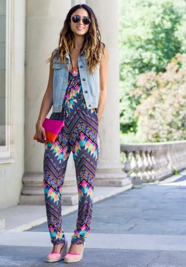 3-colorful-tribal-print-jumpsuit-with-clutch
