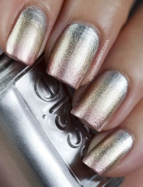 metallic-ombre-nails
