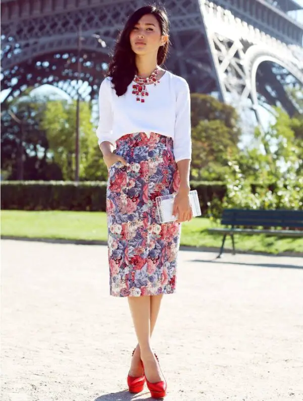 3-jewelled-necklace-with-floral-skirt-and-white-top