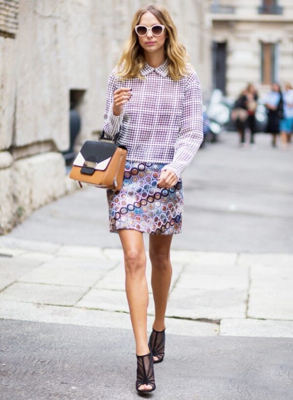 1-mixed-print-blouse-and-skirt-with-peep-toe-boots
