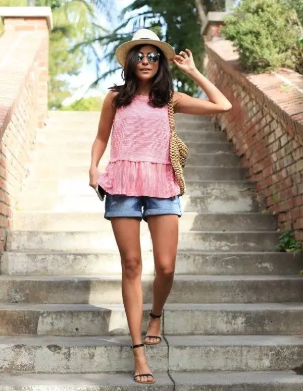 2-denim-shorts-with-breezy-top-and-sun-hat
