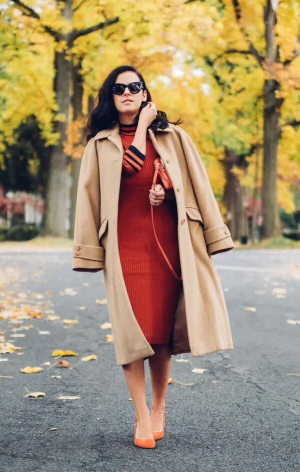 2-orange-knitted-dress-with-camel-coat