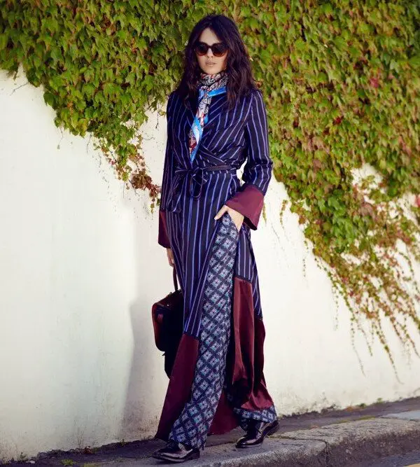 2-striped-robe-dress-with-silk-scarf-and-boho-pants