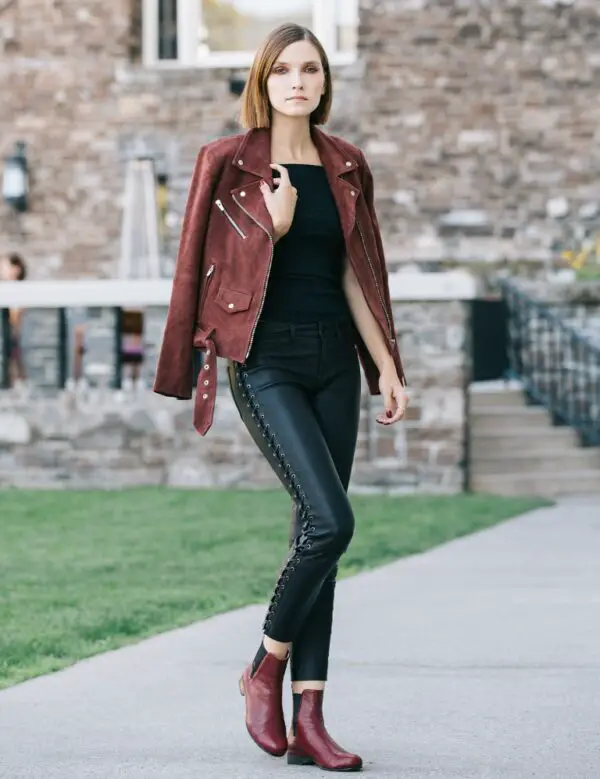 2-suede-biker-jacket-with-leather-trouser-and-ankle-boots