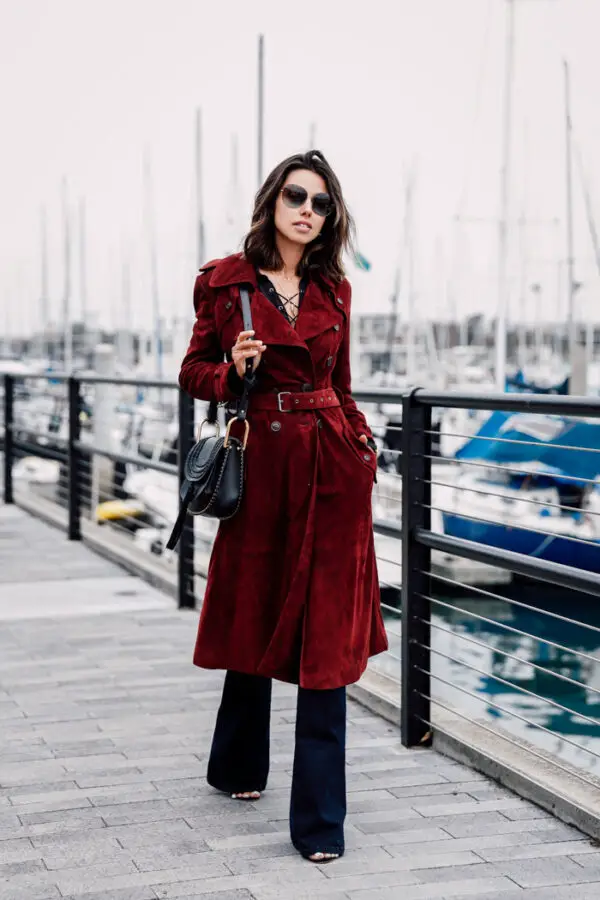 3-burgundy-coat-with-lace-up-top-and-flared-pants