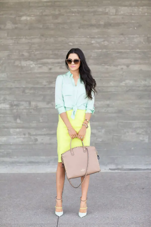 3-pastel-green-cropped-blouse-with-yellow-pencil-skirt