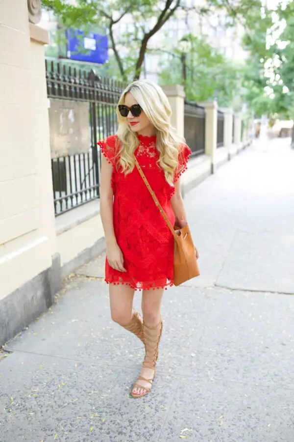 3-red-lace-dress-with-sandals