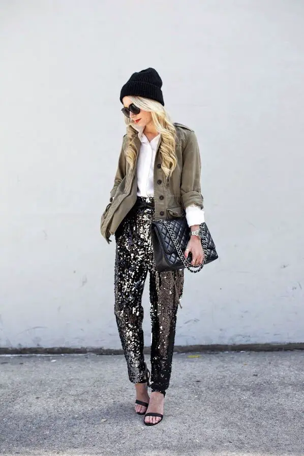 4-sequin-pants-with-military-jacket
