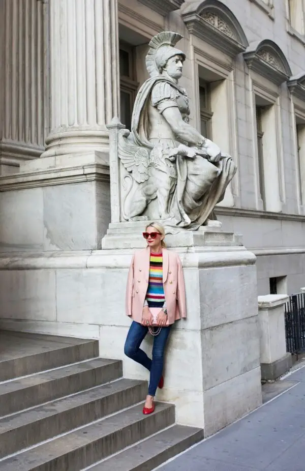 5-pink-coat-with-rainbow-striped-tee-and-jeans