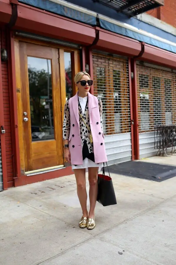 5-polka-dots-top-with-pink-coat