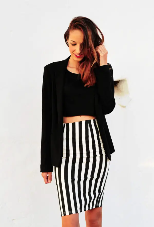 blazer-striped-skirt