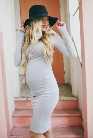pregnant-in-a-dress