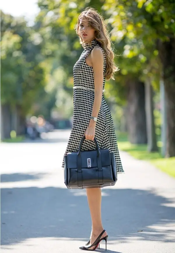 3-classic-office-dress-with-sling-shoes