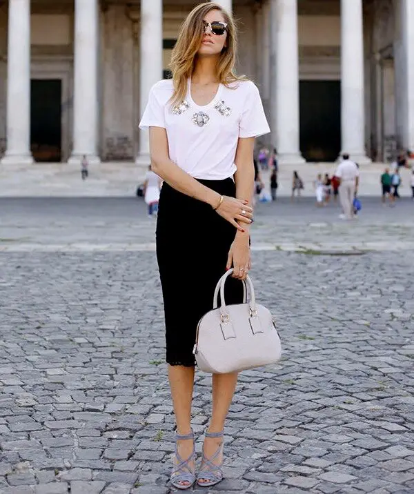 3-white-embellished-tee-with-high-waist-skirt-1