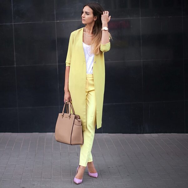 3-white-top-with-pastel-yellow-coat-and-trousers