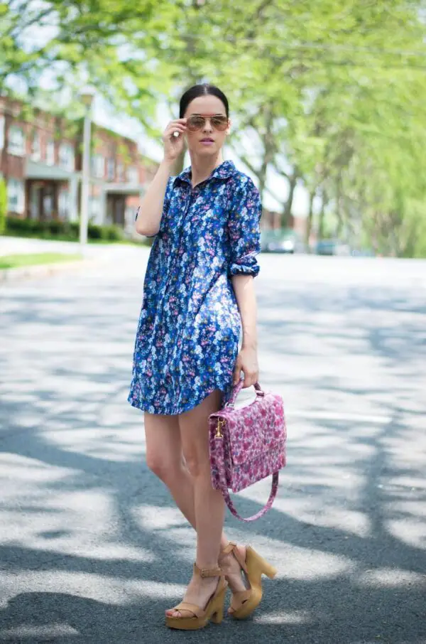 4-floral-shirt-dress-with-floral-print-bag
