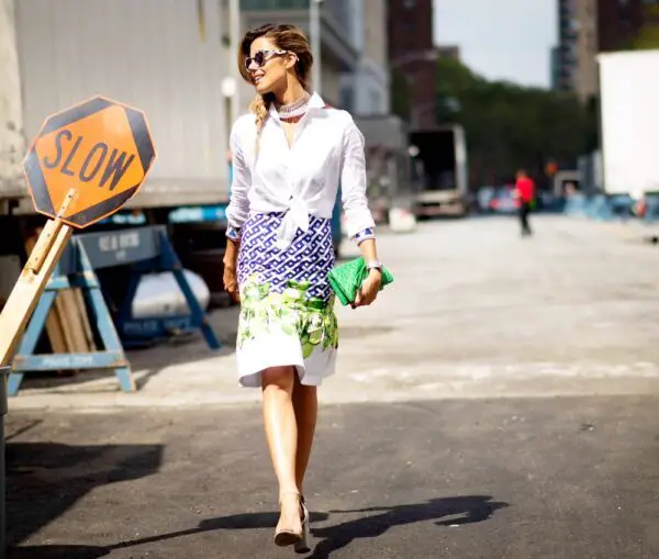 5-printed-skirt-with-button-down-shirt