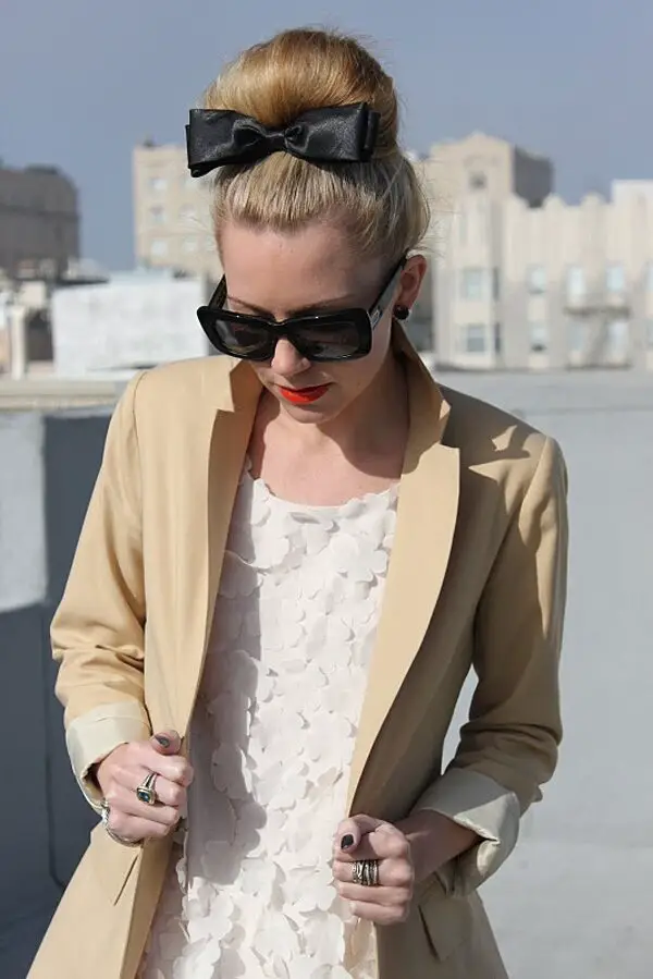 black-bow-on-top-knot