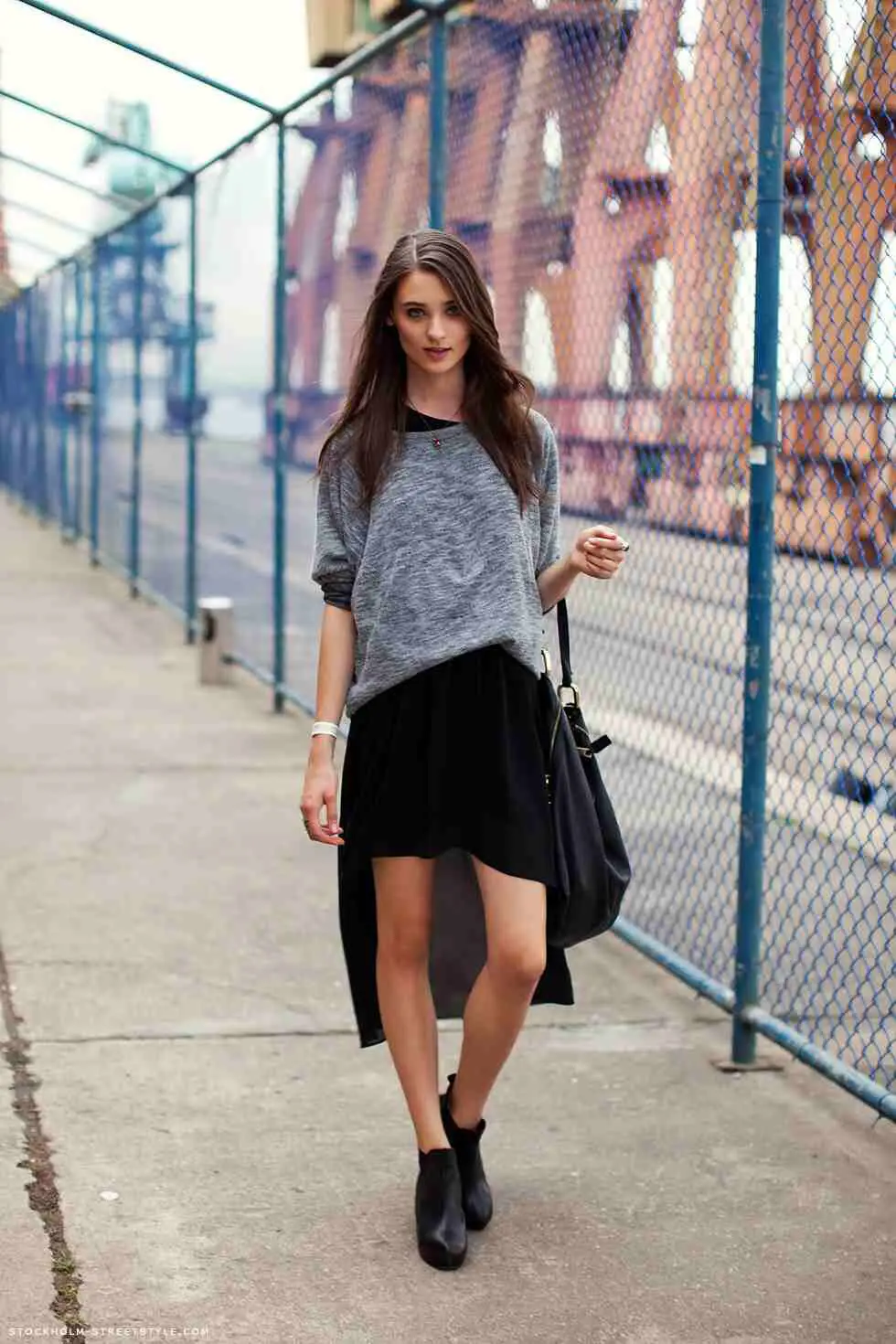 black-outfit-and-gray-top