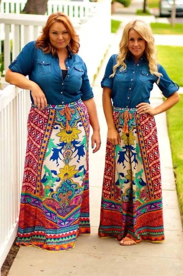 denim-top-and-printed-skirt